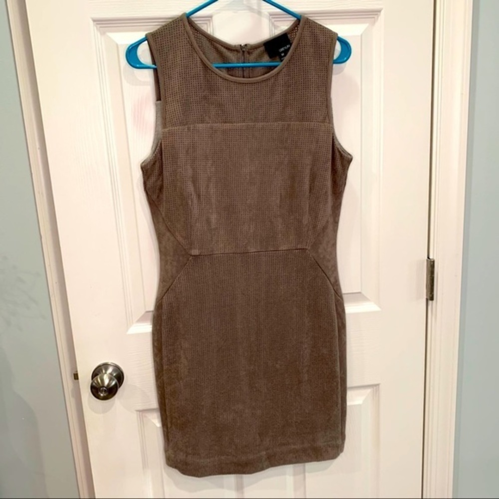 Greylin fitted dress‎ sueded material sz MD